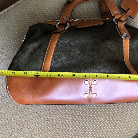 Cole Haan Women's Leather & Cowhide Hair Satchel . - Picture 14 of 15
